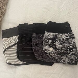Lululemon speed shorts - Black, Gray, White $40 each